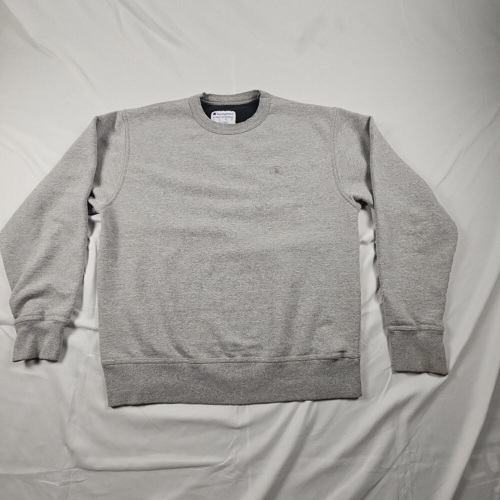 Mens Classic Crew Neck Athleticwear Grey Sweatshirt Size Medium by Champion